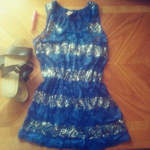 Sheer No Boundaries Blue Tank